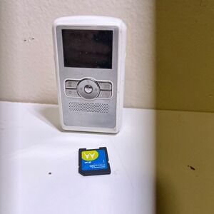 Jazz DV150 Digital Camcorder White Pocket Video Camera with SD Adapter